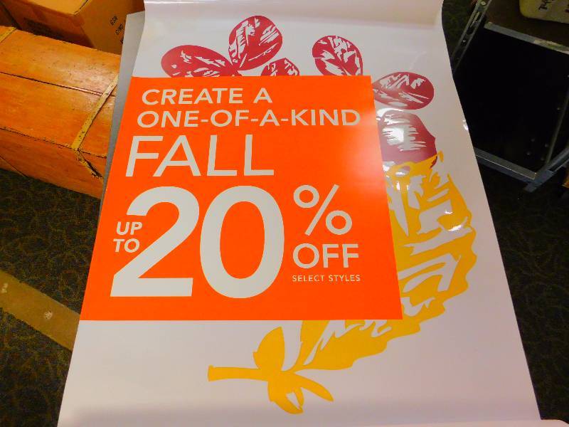 lot 89 image: Lot of Store Front Window Clings