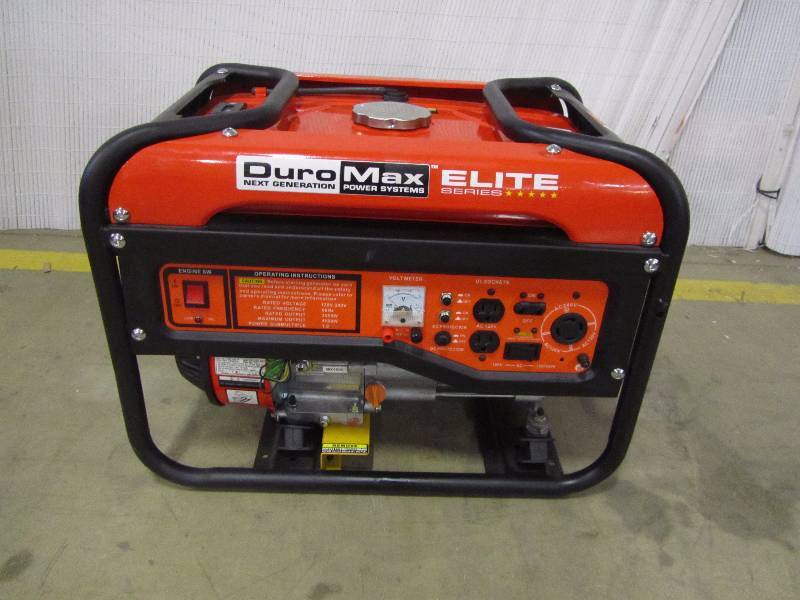 lot 2 image: Duromax 7Hp 4500-Watt Elite Recoil Start Portable Generator