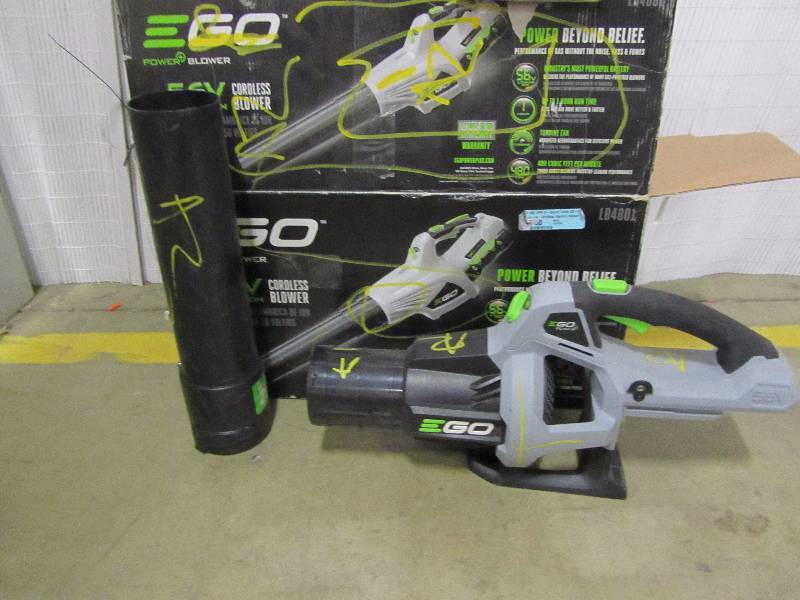lot 15 image: EGO 92 MPH 480 CFM 3-Speed Turbo 56-Volt Lithium-ion Cordless Handheld Leaf Blower