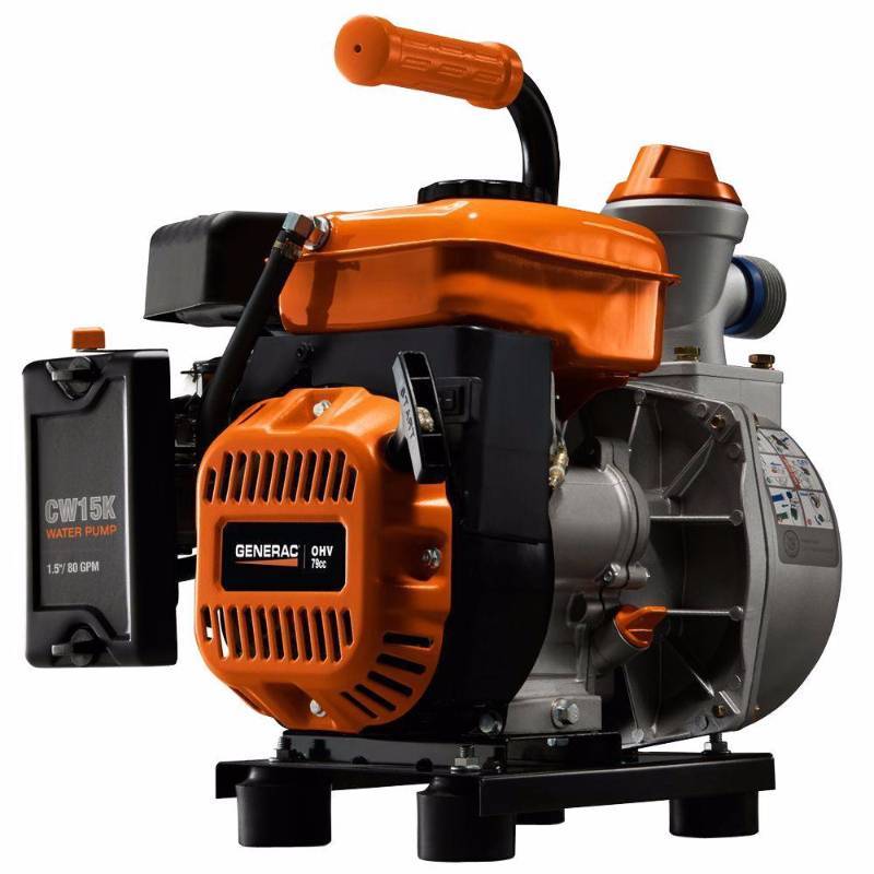 lot 18 image: Generac 3 HP 1.5 in. Gas Powered Clean Water Pump