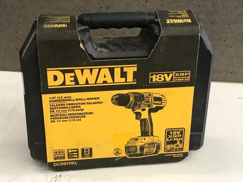 lot 39 image: New DeWalt Hammer Drill Set