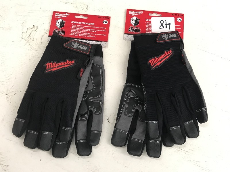 lot 48 image: (2) New Pairs Of Milwaukee Work Gloves