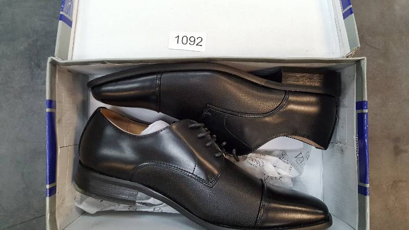 lot 1092 image: Vance Co. Mens Evan Lace-Up Dress Shoe  Shoes Black size 9