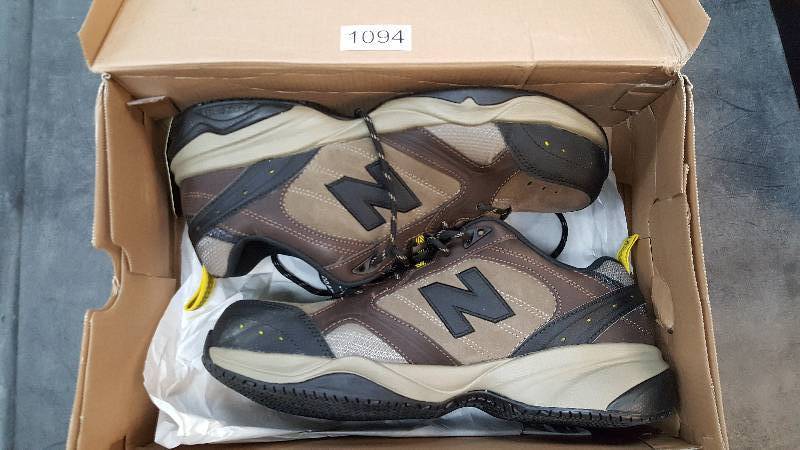 lot 1094 image: New Balance Mens 627 Steel Toe Work Shoe  Shoes&nbspBrown-Tan size 11