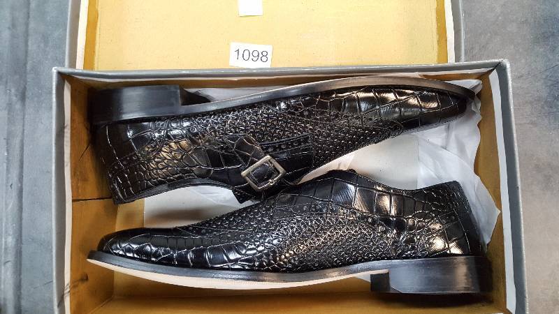 lot 1098 image: Stacy Adams Mens Giannino Monk-Strap Shoe  Shoes Black size 12