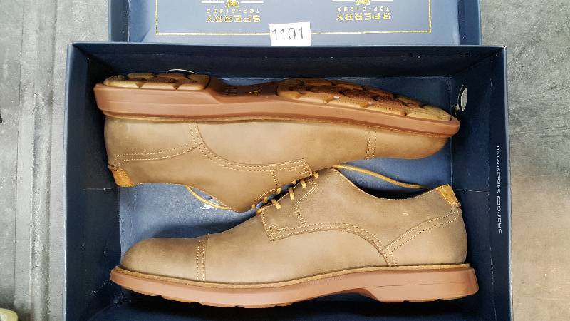 lot 1101 image: Sperry Mens Gold Bellingham Cap-Toe Oxford Shoe  Shoes Brown size 11 - Tan