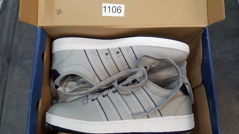 lot 1106 image: K-Swiss Mens Court Pro II CMF Sport Shoe  Shoes&nbspGray -White size 9.5