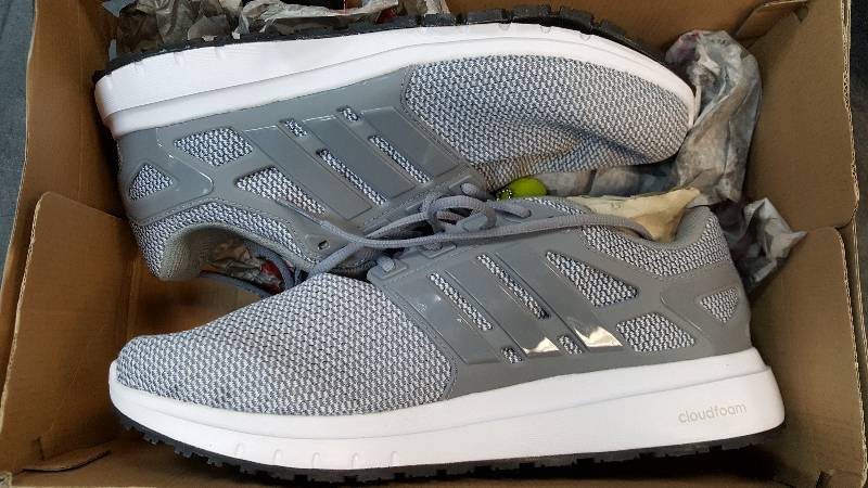 lot 1116 image: adidas Mens Energy Cloud Running Shoe  Shoes - Wide Gray size 11.5
