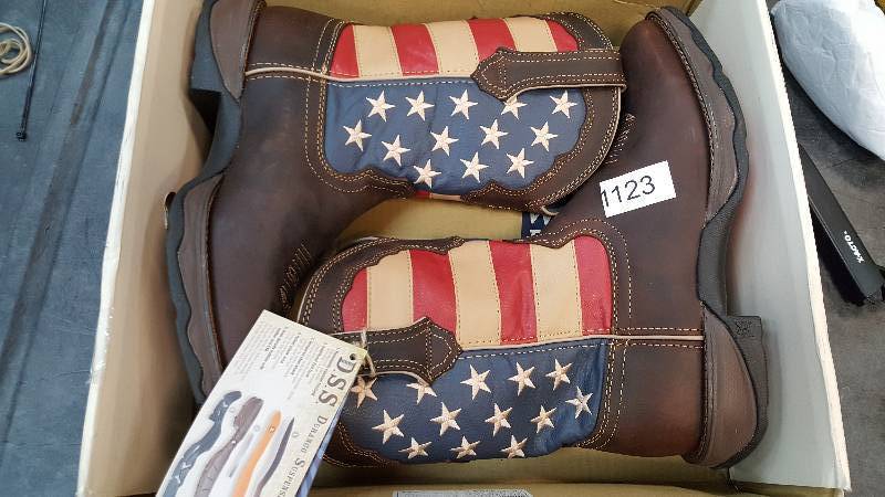 lot 1091 image: Durango Womens Patriotic Western Boot  Boots &nbspBrown size 11