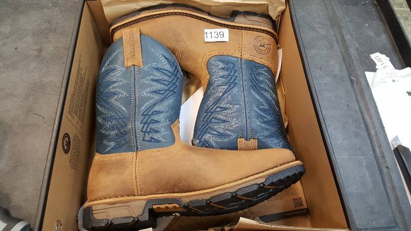 lot 1139 image: Irish Setter by Red Wing Shoes Mens Marshall Work Boot  Boots - 2-Tone Blue Brown size 9