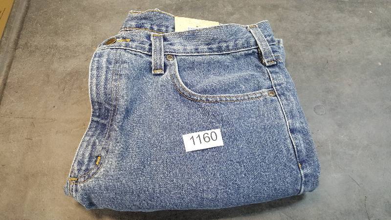 lot 1160 image: Carhartt Mens Traditional-Fit Straight Leg Jeans Deepstone 38W 30L