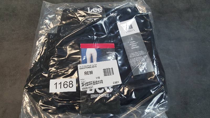 lot 1168 image: Lee Uniforms Juniors Original Straight - Leg Pants Black 7