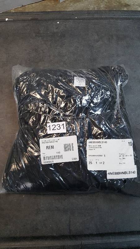 lot 1231 image: Wear Abouts Apparel Womens 2-pc. Charmeuse & Chiffon Ruffled Skirt Suit Black 14