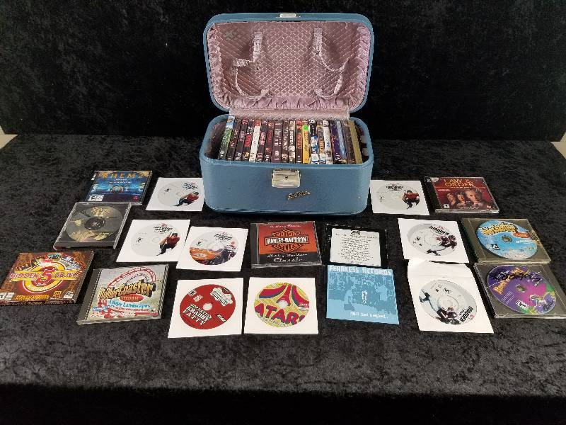 lot 53 image: Lot - DVDs, CDs, Games, Vintage Case