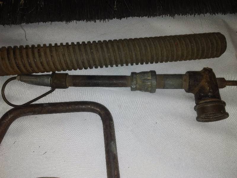 lot 43 image: Vintage Hand Tools (4) Saw, Press Piece, spike, shovels and more