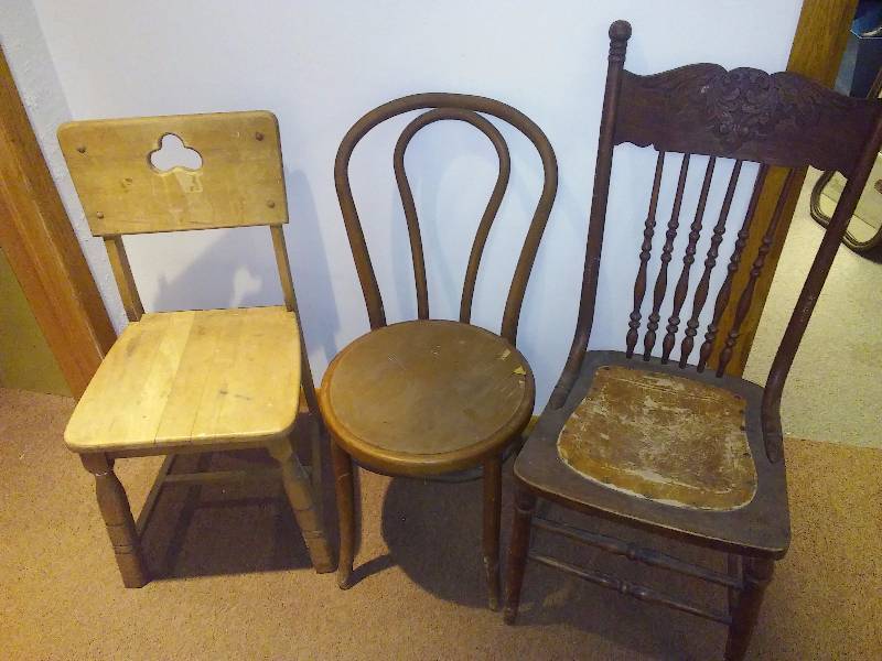 lot 50 image: Vintage Chairs (2) All unique in their own way