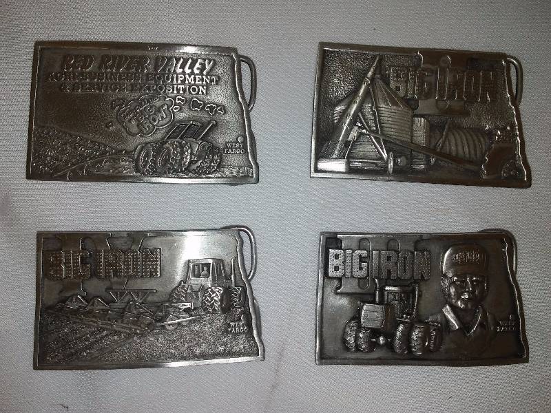 lot 111 image: Belt Buckles (4) Big Iron Numbered 244 of 250 limited edition