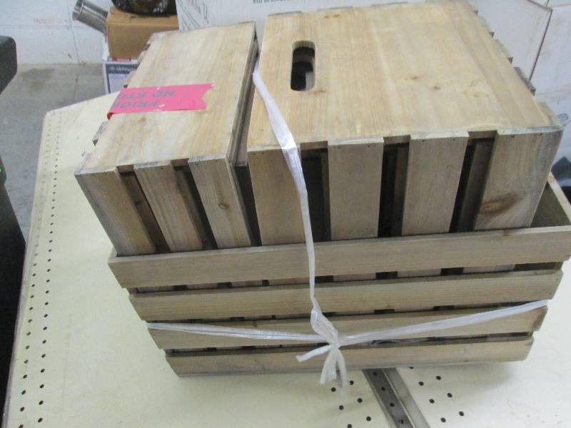 Crate & Pallet Nested Wood Crate Se...