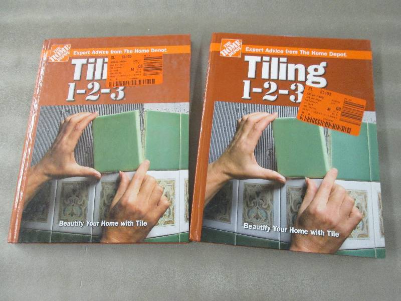 Lot of 2 Books, Tiling 1-2-3 Retail...