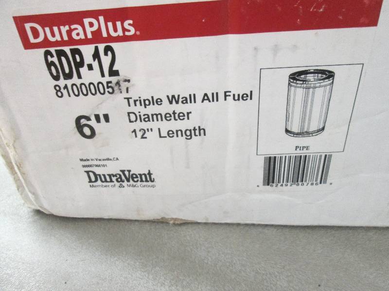 DuraVent DuraPlus 6 in. x 12 in. Tr...