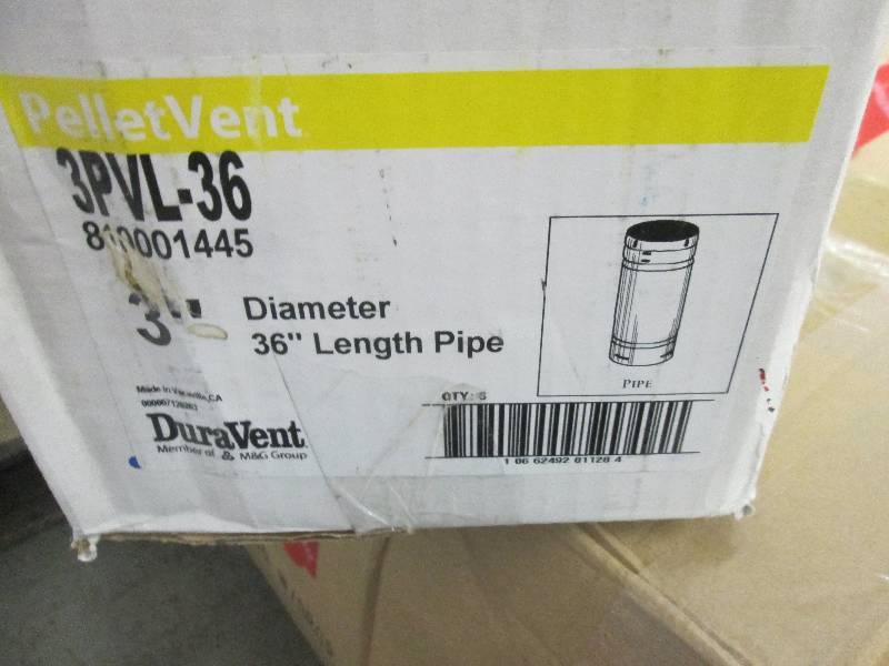 Lot of 4 DuraVent PelletVent 3 in. ...