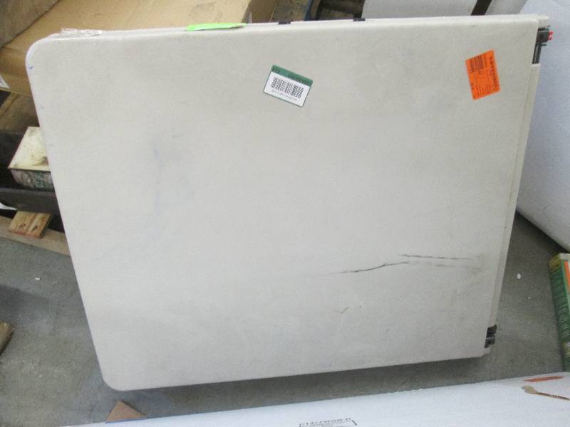 HDX Earth Tan Folding Table open bo...