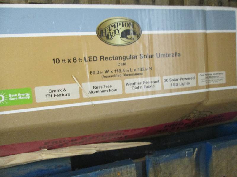 Hampton Bay 10 ft. x 6 ft. Aluminum...