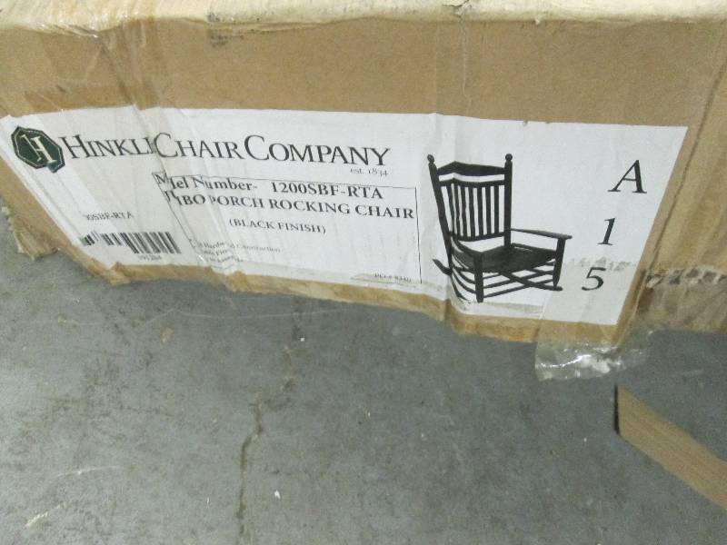 Bradley Black Jumbo Slat Patio Rock...
