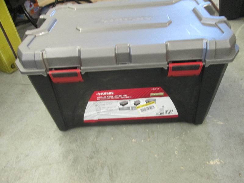 Husky 30 Gallon Hinged LatchingTote...