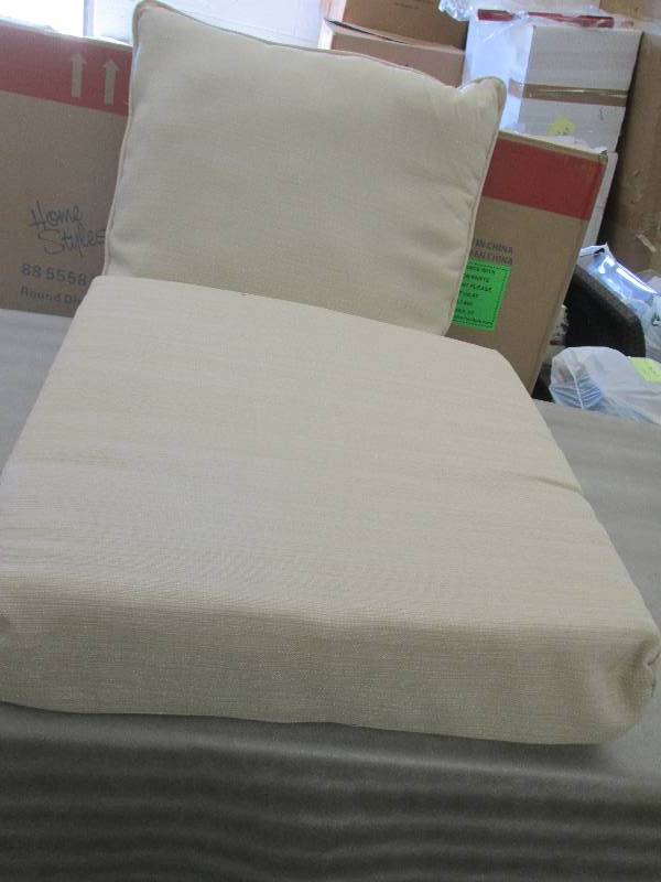Oatmeal Outdoor Dining Chair Cushio...