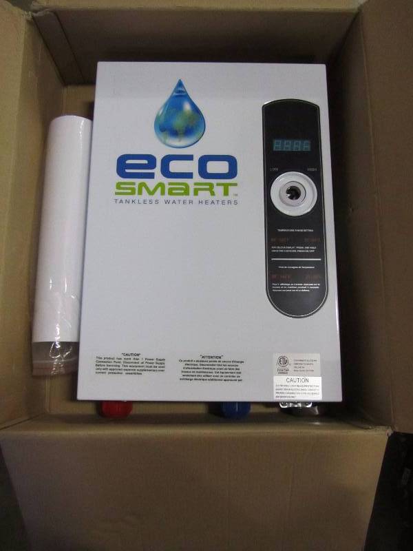 lot 18 image: EcoSmart 18 kW Self-Modulating 3.5 GPM Electric Tankless Water Heater
