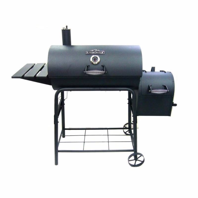 lot 9 image: RiverGrille Cattleman 29 in. Charcoal Grill and Smoker