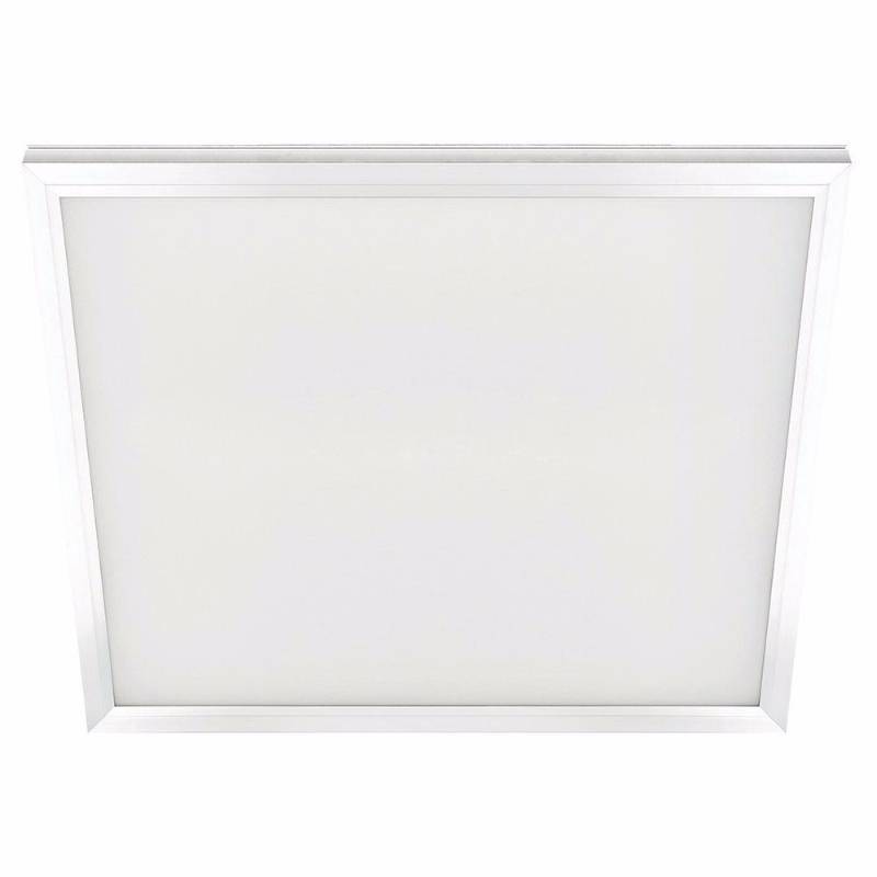 lot 10 image: 6 Commercial Electric 2 ft. x 2 ft. White LED Edge-Lit Flat Panel T-Bar Grid RecessedFlushmount