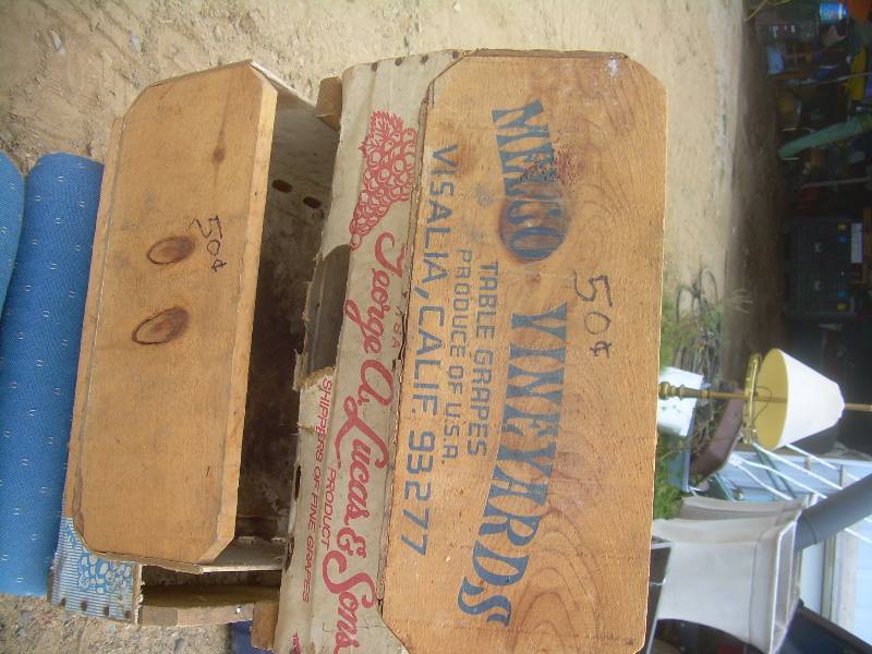 VINTAGE WOODEN FRUIT CRATES