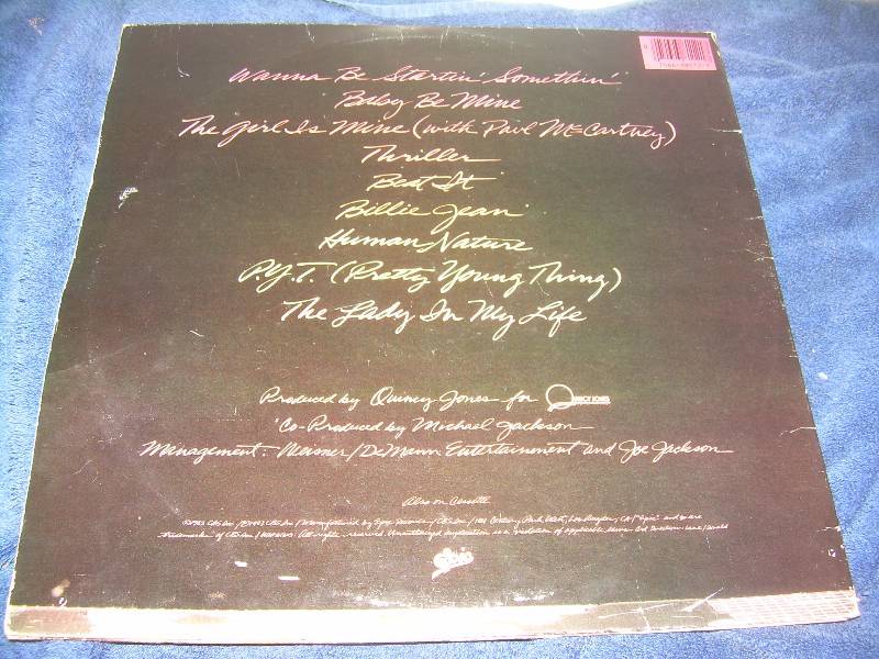 COLLECTIBLE MICHEAL JACKSON RECORD