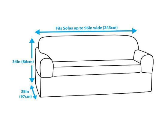 lot 1375 image: Maytex Piped Suede 2-Pc. Sofa Slipcover - Brown