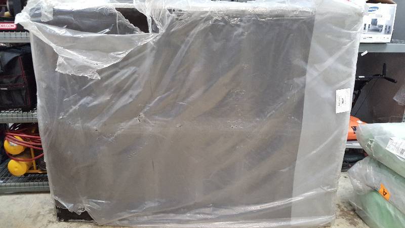 lot 1269 image: AS-IS Sealy White Box Spring - Queen Size -BENT