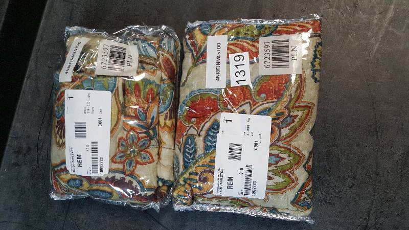lot 1319 image: Falling Leaves Quilted Pillow Covers - Standard Size&nbsp&nbsp(Pillow Covers Only)&nbsp