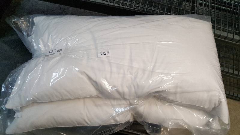 lot 1326 image: McLeland Design FeatherBest Pillow 2-Pack - White - King Size