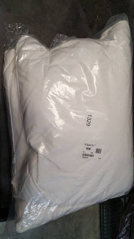 lot 1329 image: Quilted Down Pillows 2-Pack - White