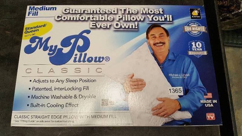 lot 1365 image: My Pillow Medium - Queen Standard Size