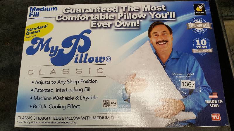 lot 1367 image: My Pillow Medium - Queen Standard Size