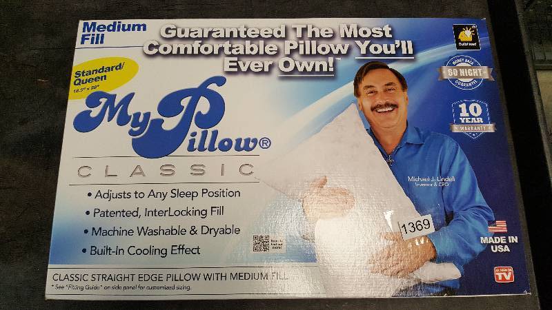 lot 1369 image: My Pillow Medium - Queen Standard Size