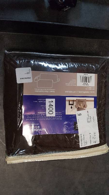 lot 1400 image: Sure Fit Microfiber Nonskid Pet Chair Cover - Chocolate