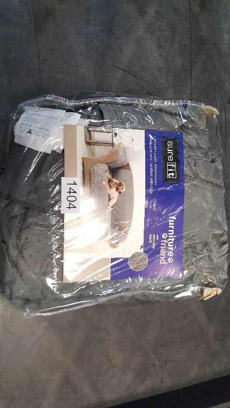 lot 1404 image: Sure Fit Microfiber Nonskid Pet Loveseat Cover - Gray