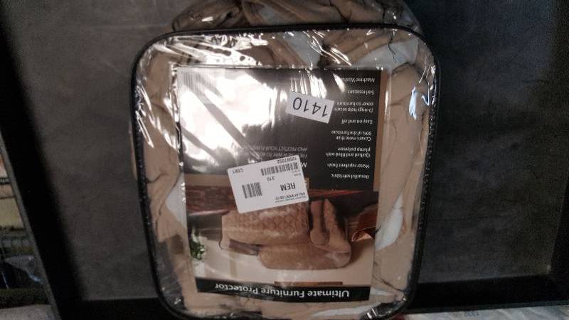 lot 1410 image: Innovative Textile Solutions Microfiber Ultimate Sofa Protector - Natural