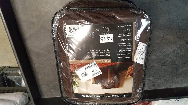 lot 1415 image: Innovative Textile Solutions Microfiber Ultimate Chair Protector - Chocolate