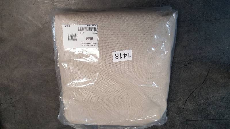 lot 1418 image: Serta Relaxed Fit Cotton Duck Chair Slipcover - Khaki