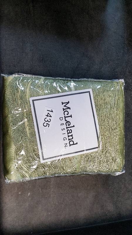 lot 1435 image: McLeland Design Halley 56 x 84 6-Pc. One-Rod Drapery Sets - Sage