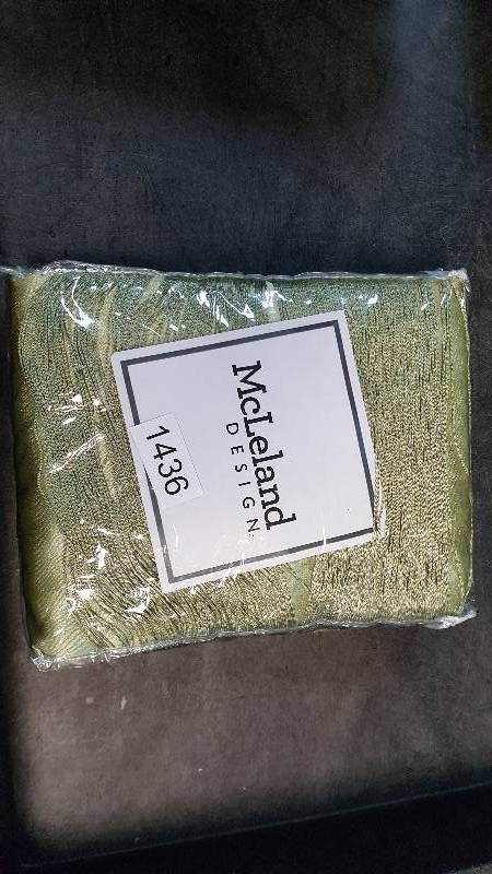 lot 1436 image: McLeland Design Halley 56 x 84 6-Pc. One-Rod Drapery Sets - Sage